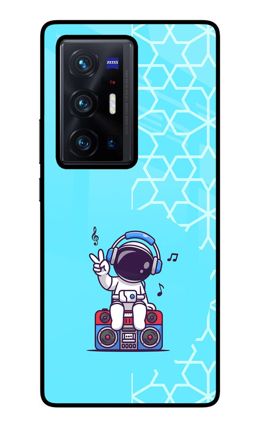 Cute Astronaut Chilling Vivo X70 Pro+ Glass Case