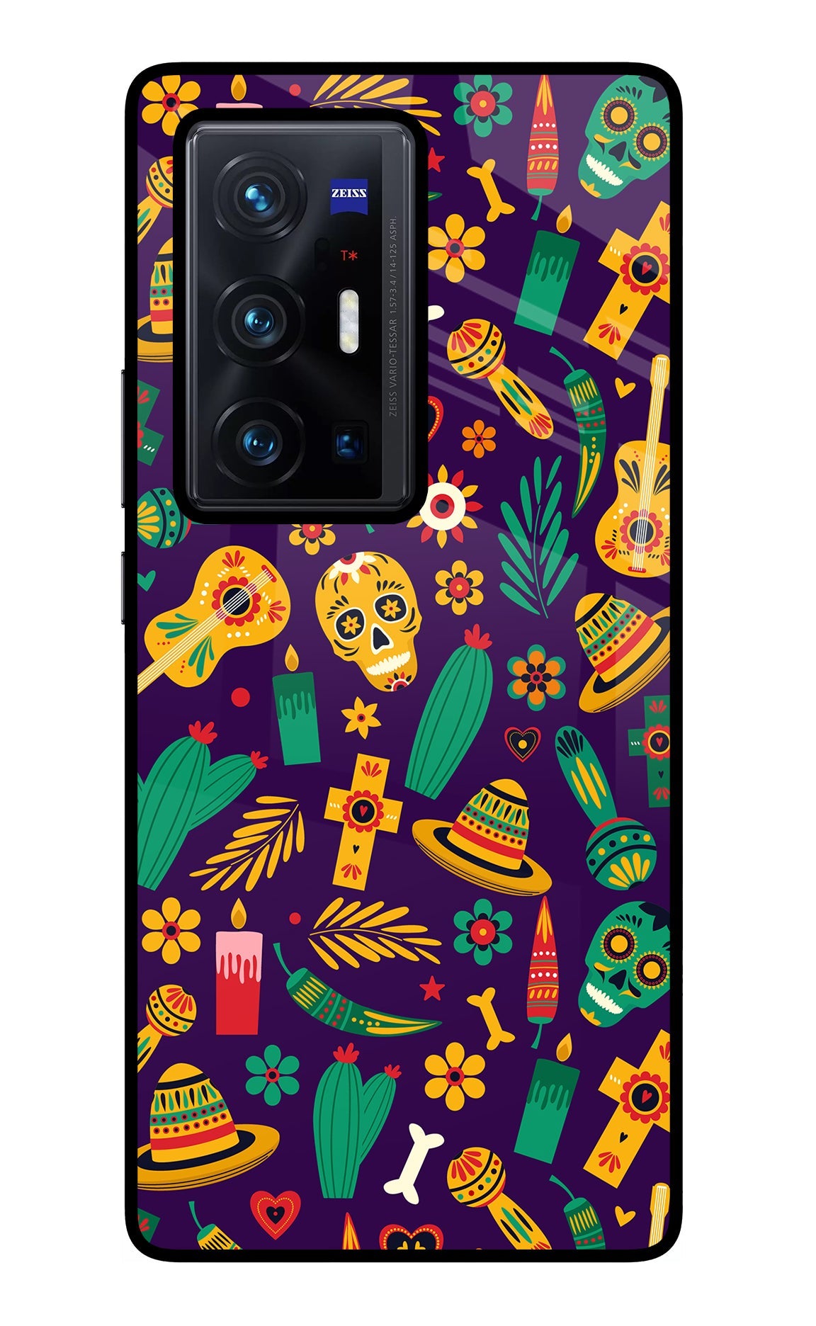 Mexican Artwork Vivo X70 Pro+ Glass Case