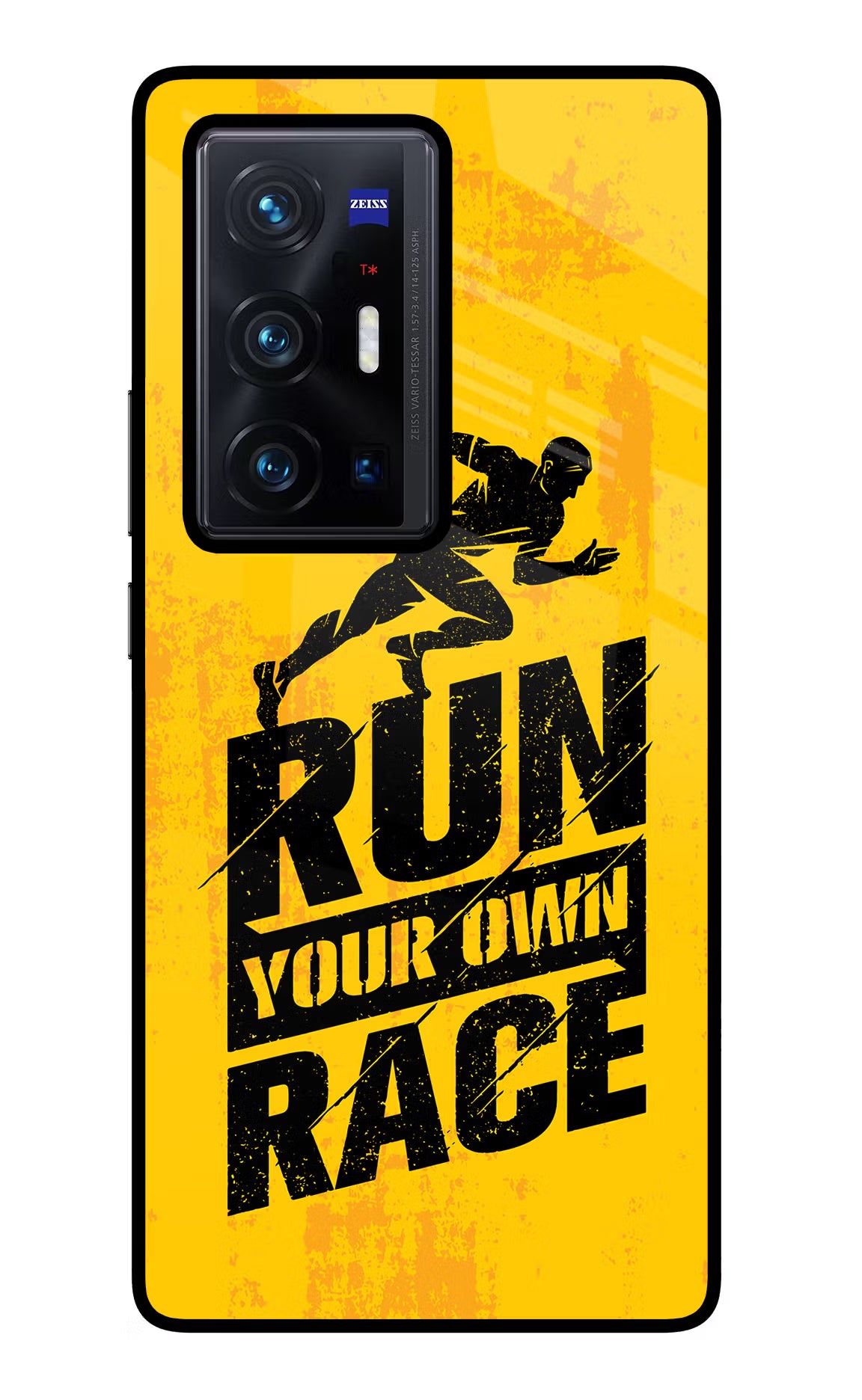 Run Your Own Race Vivo X70 Pro+ Glass Case Back Cover by Casekaro