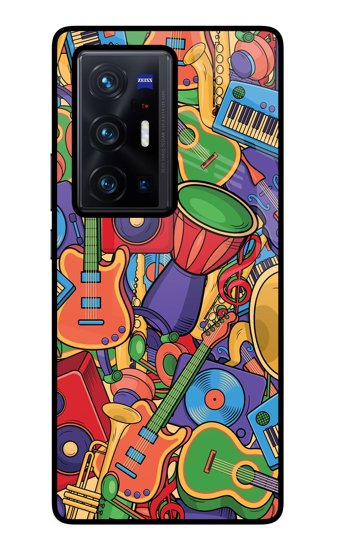 Music Instrument Doodle Vivo X70 Pro+ Back Cover