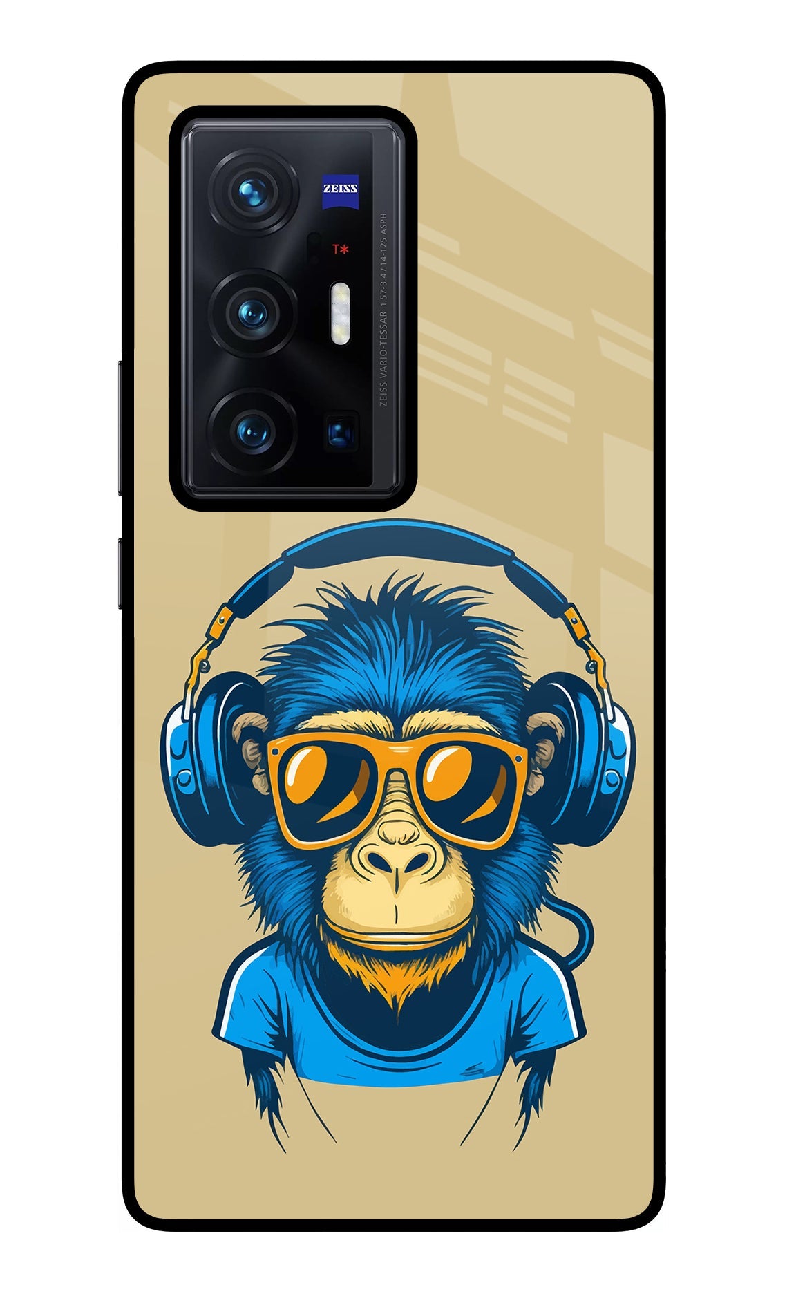 Monkey Headphone Vivo X70 Pro+ Glass Case