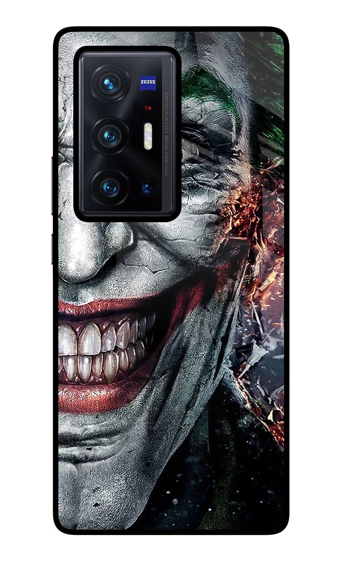 Joker Cam Vivo X70 Pro+ Glass Case Back Cover by Casekaro