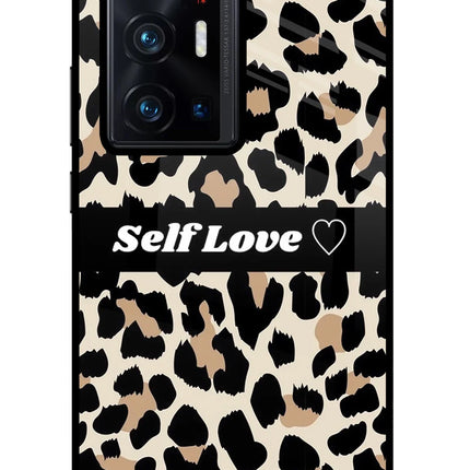 Leopard Print Self Love Vivo X70 Pro+ Glass Case