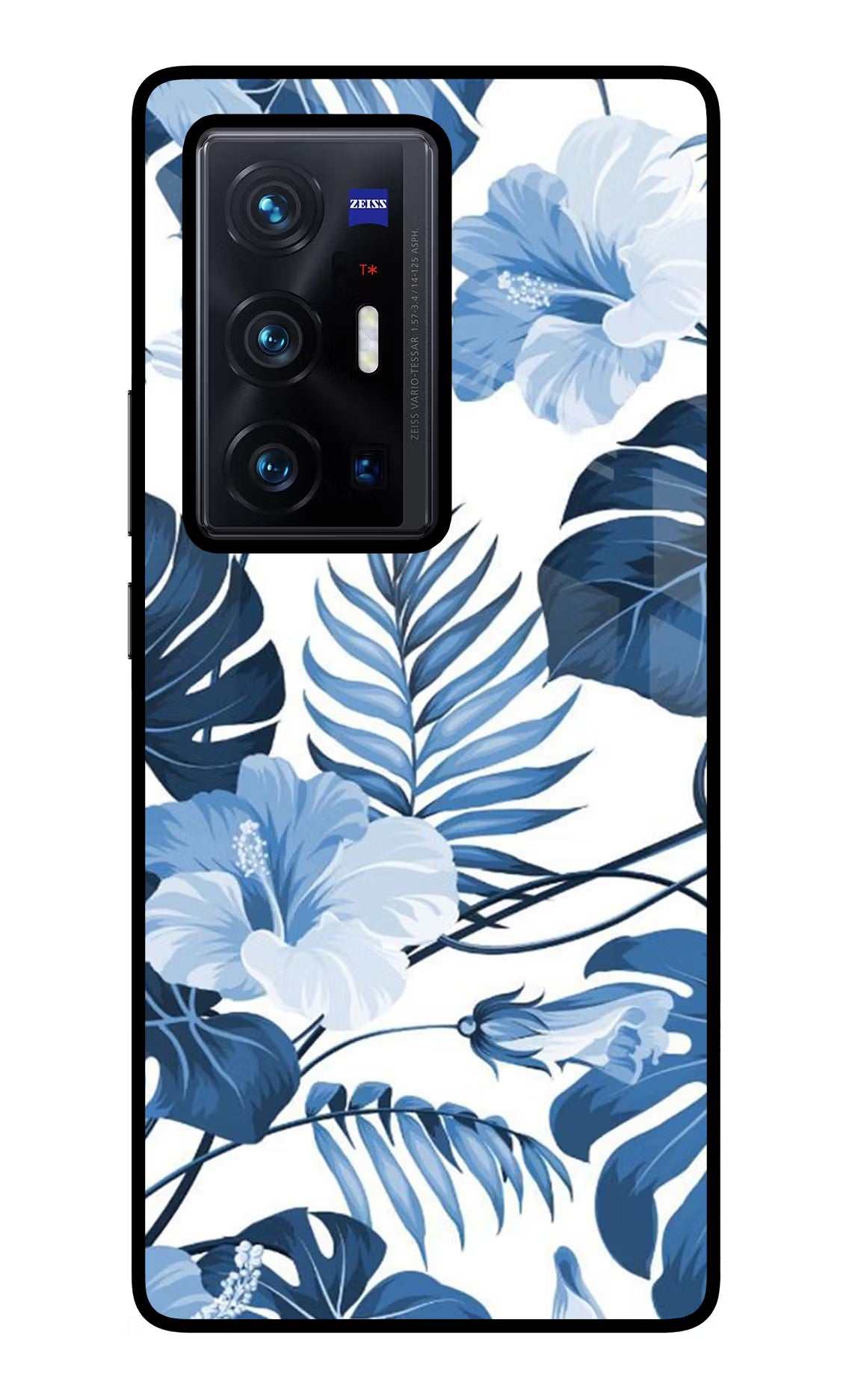 Fabric Art Vivo X70 Pro+ Glass Case Back Cover by Casekaro