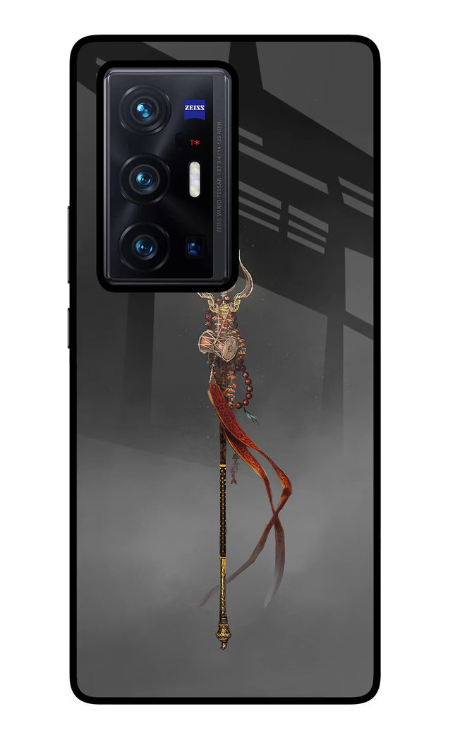 Shiv Trishul Vivo X70 Pro+ Glass Case Back Cover by Casekaro