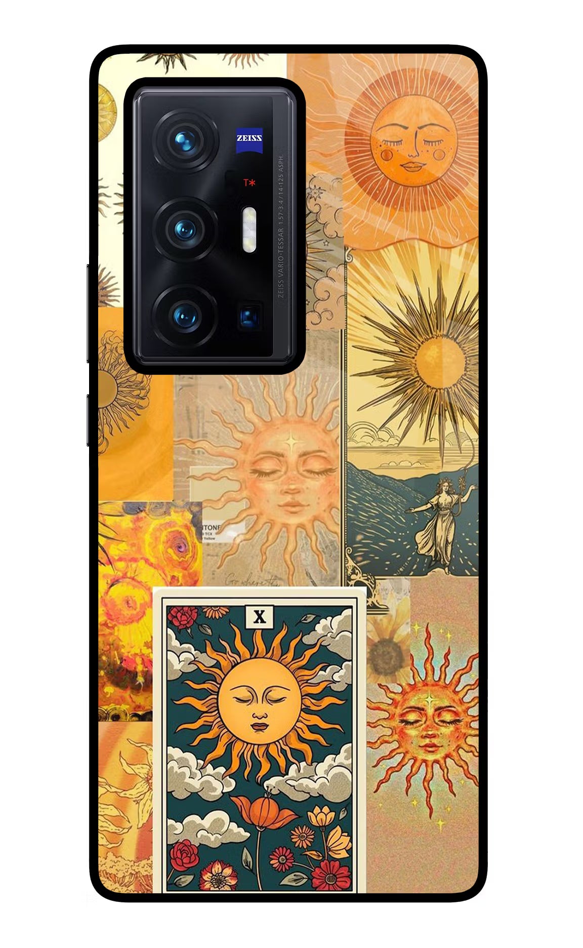 Sun Vivo X70 Pro+ Glass Case Back Cover by Casekaro