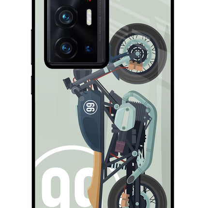 Classic Cafe Racer 99 Vivo X70 Pro+ Glass Case
