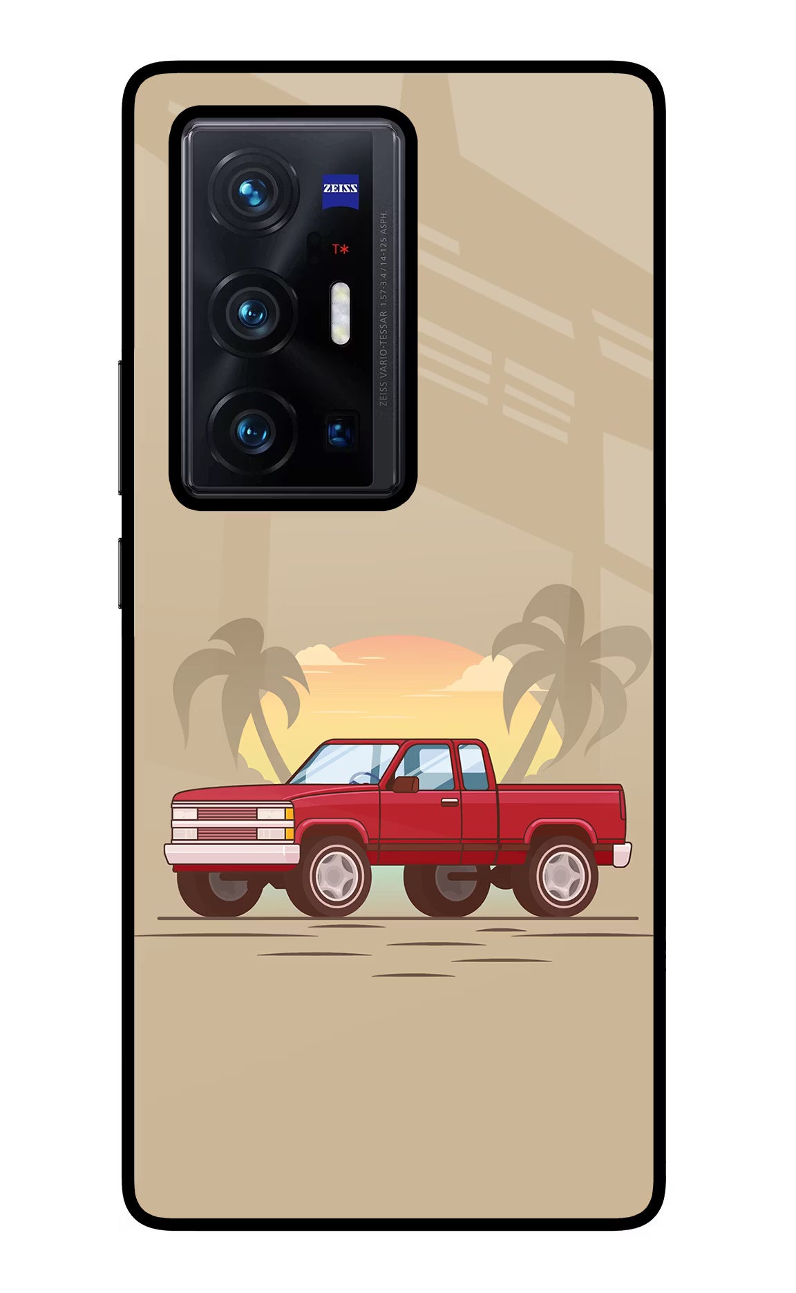 Desert Classic Drive Vivo X70 Pro+ Glass Case