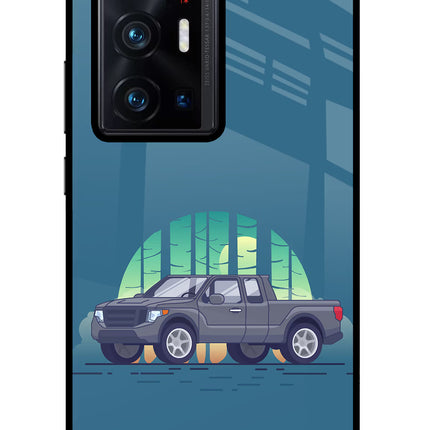 Retro Garage Vibe Vivo X70 Pro+ Glass Case