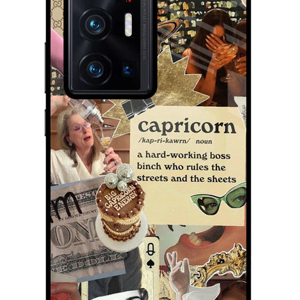 Capricorn Zodiac Vivo X70 Pro+ Glass Case