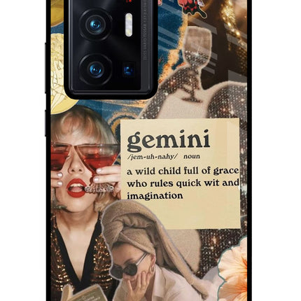 Gemini Zodiac Vivo X70 Pro+ Glass Case