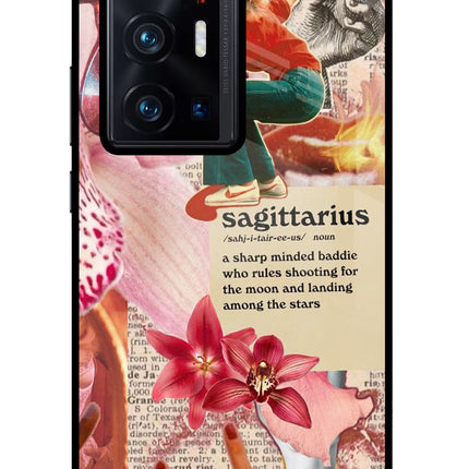 Sagittarius Zodiac Vivo X70 Pro+ Glass Case