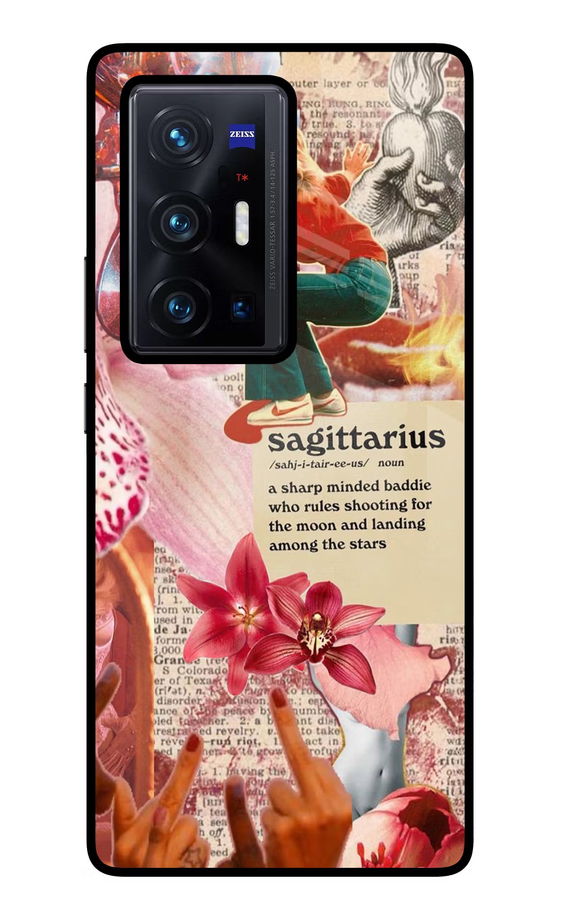 Sagittarius Zodiac Vivo X70 Pro+ Glass Case Back Cover by Casekaro