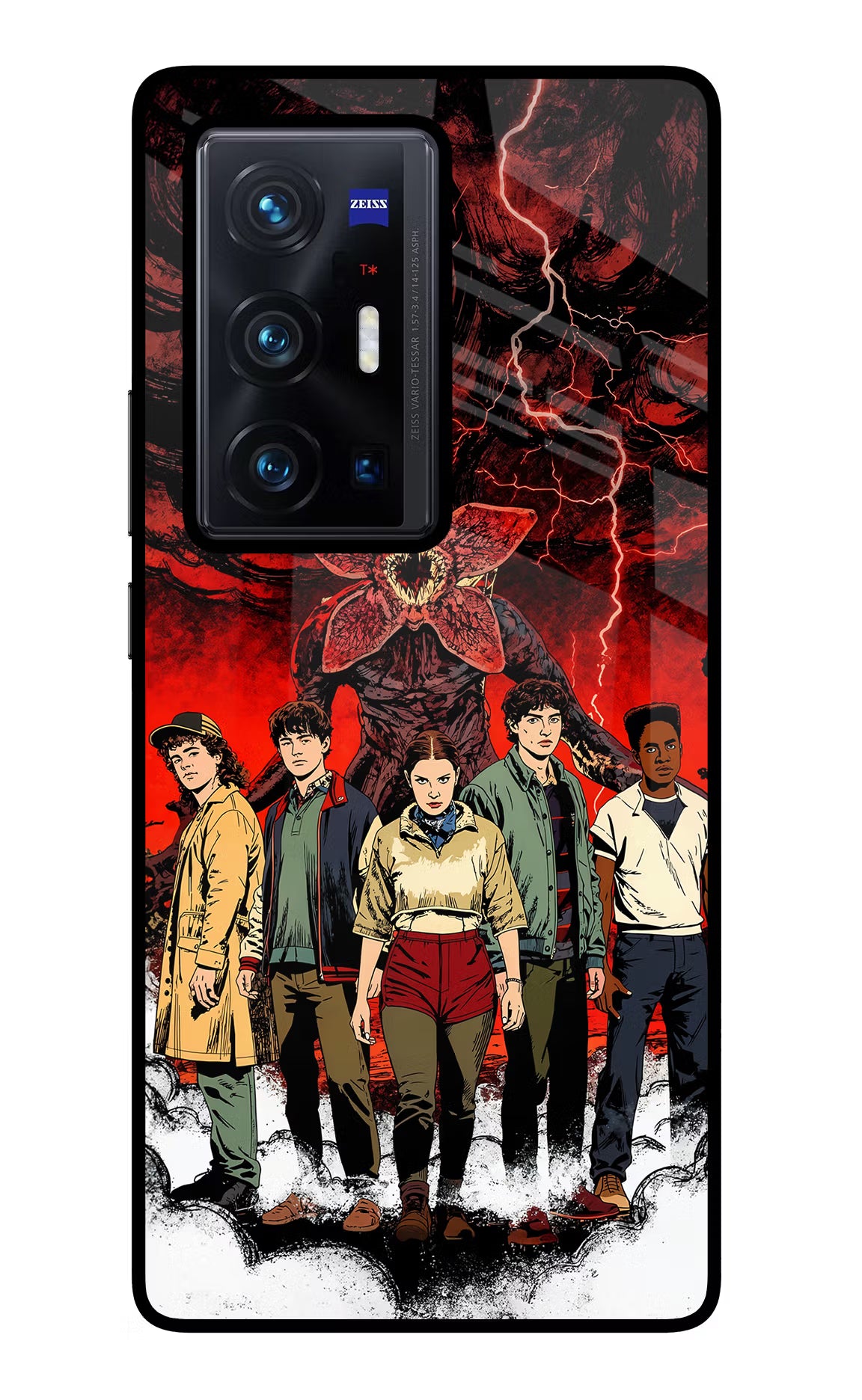 Ordinary Things Characters Vivo X70 Pro+ Glass Case Back Cover by Casekaro