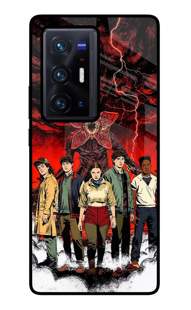 Ordinary Things Characters Vivo X70 Pro+ Glass Case Back Cover by Casekaro