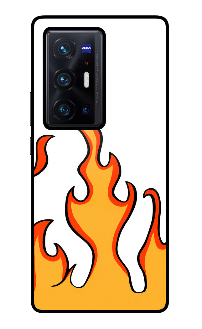 Fired Up – White Vivo X70 Pro+ Glass Case