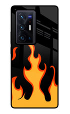 Fired Up – Black Vivo X70 Pro+ Glass Case
