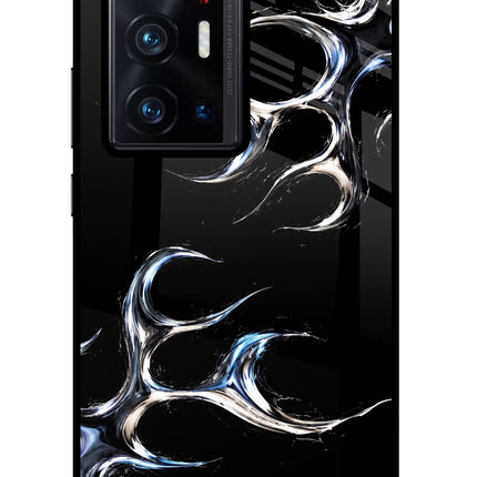 Chrome Tribal Vivo X70 Pro+ Glass Case Back Cover by Casekaro