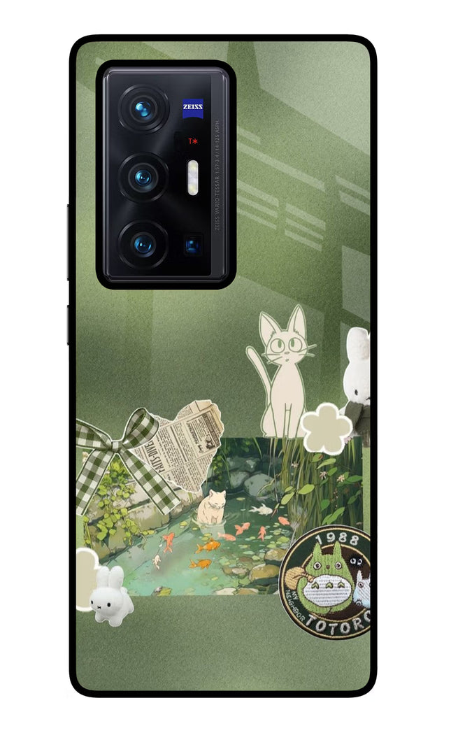 Aesthetic anime Vivo X70 Pro+ Glass Case