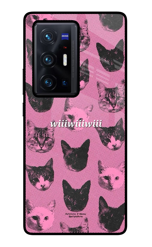 Pink Cats Vivo X70 Pro+ Glass Case
