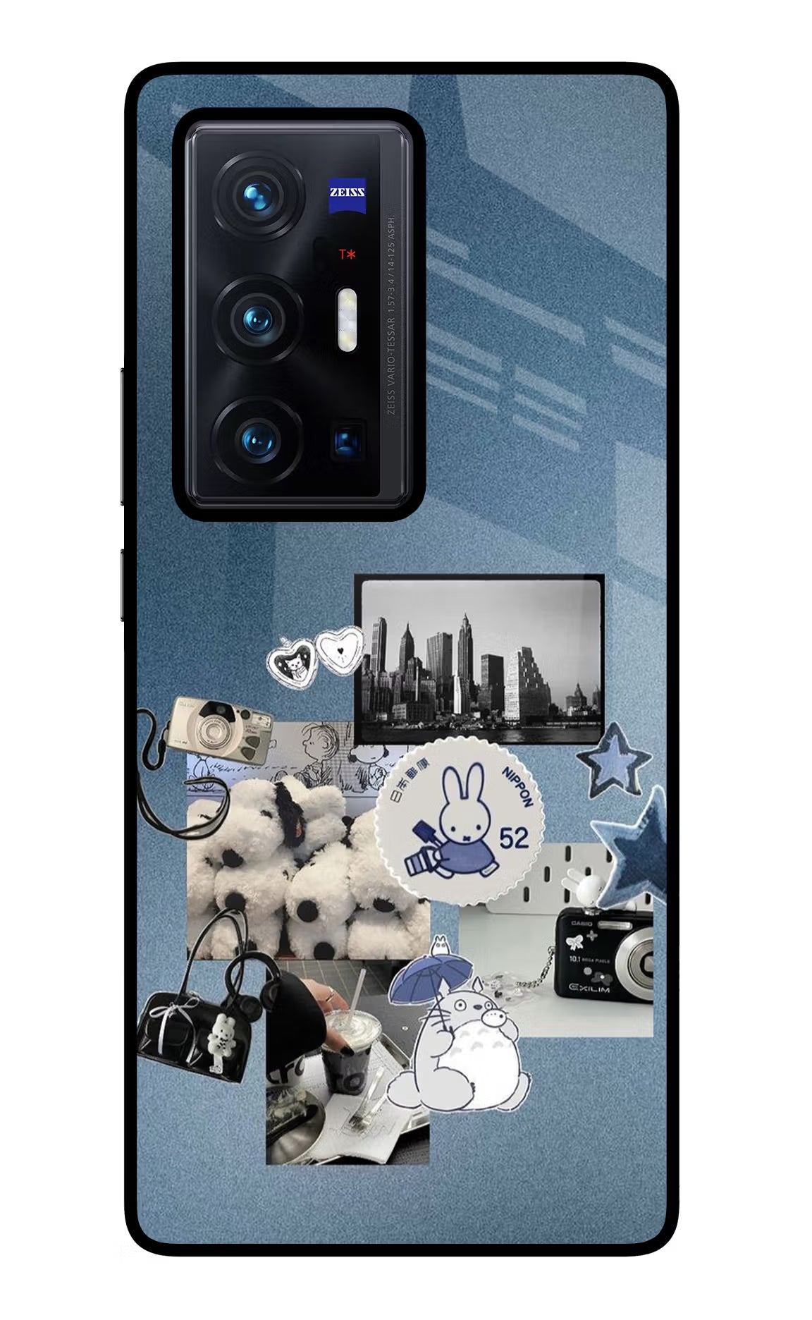 Miffy Vivo X70 Pro+ Glass Case Back Cover by Casekaro