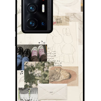 Soft Aesthetic Vivo X70 Pro+ Glass Case