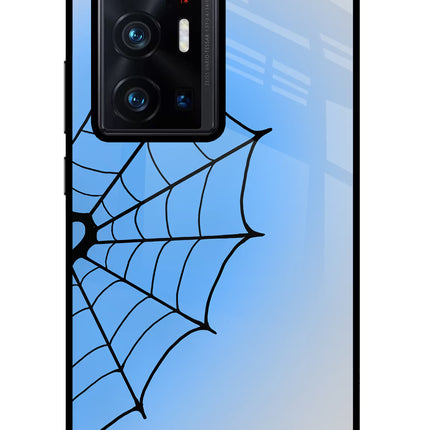 Blue Web Vivo X70 Pro+ Glass Case