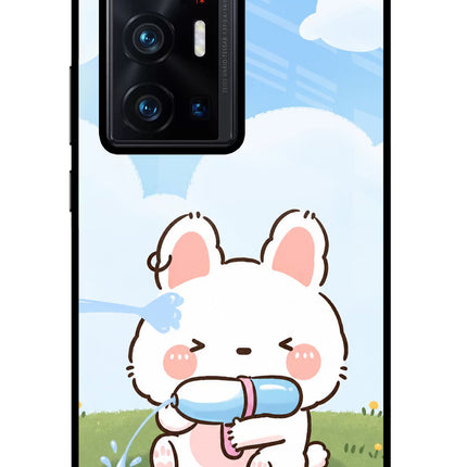 Bunny Treat Vivo X70 Pro+ Glass Case