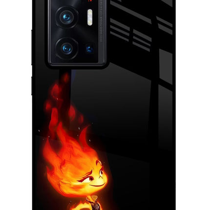 Ember Flame Vivo X70 Pro+ Glass Case