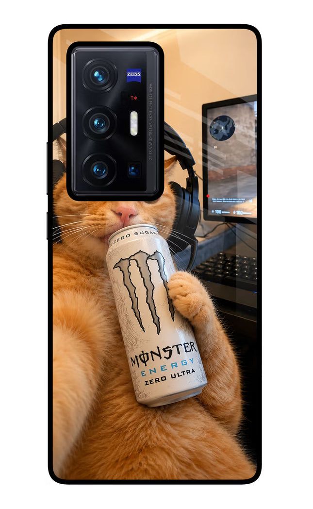 Gamer Cat Energy Vivo X70 Pro+ Glass Case