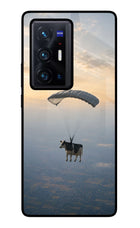 Skydiving Cow Vivo X70 Pro+ Glass Case