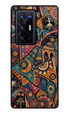 Folk Print Vivo X70 Pro+ Glass Case
