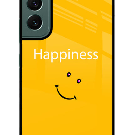 Happiness With Smiley Samsung S22 Glass Case