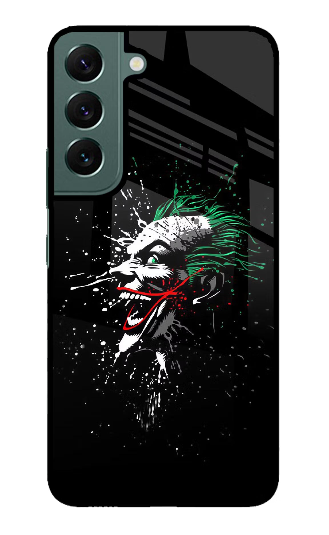 Joker Samsung S22 Glass Case Back Cover by Casekaro