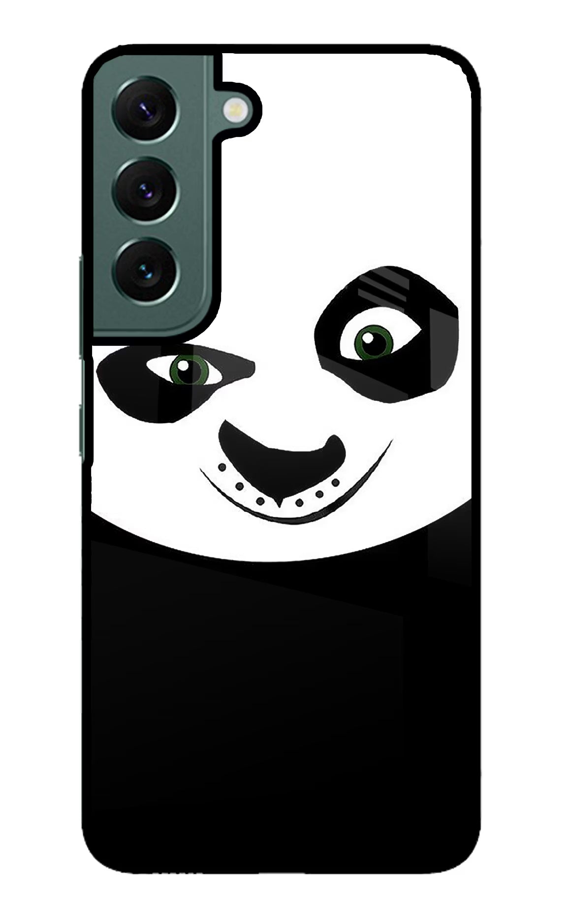 Panda Samsung S22 Glass Case Back Cover by Casekaro