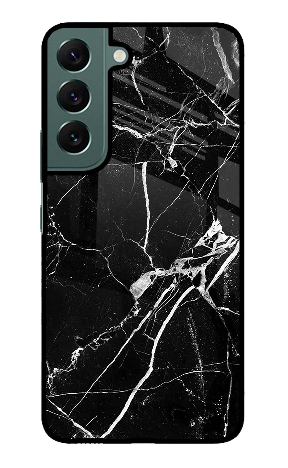Black Marble Pattern Samsung S22 Back Cover