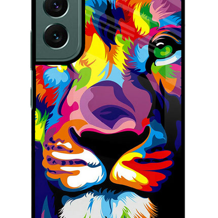 Lion Samsung S22 Glass Case
