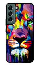 Lion Samsung S22 Glass Case
