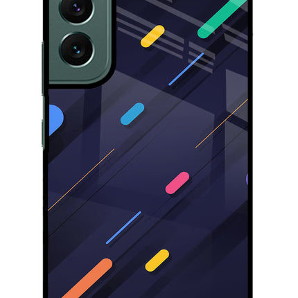 Abstract Design Samsung S22 Glass Case