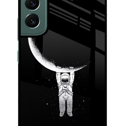 Moon Space Samsung S22 Glass Case