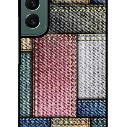 Multicolor Jeans Samsung S22 Glass Case