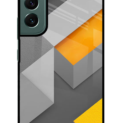 Abstract Samsung S22 Glass Case