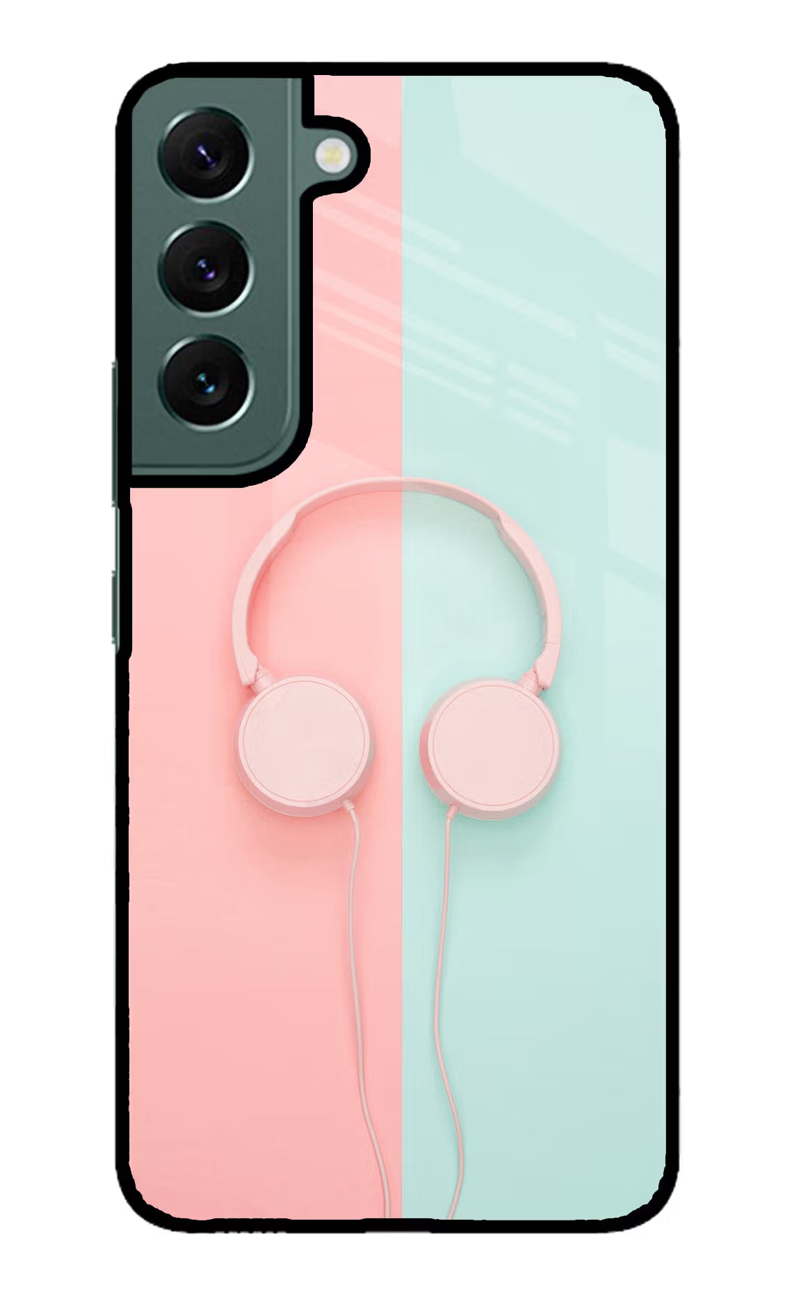 Music Lover Samsung S22 Glass Case Back Cover by Casekaro