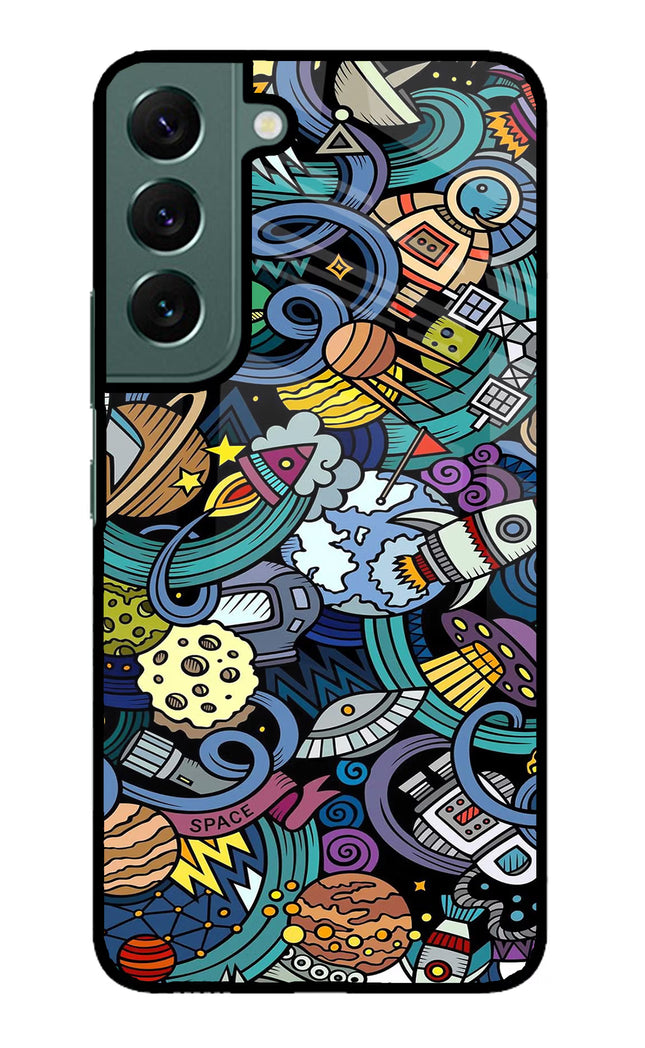 Space Abstract Samsung S22 Glass Case