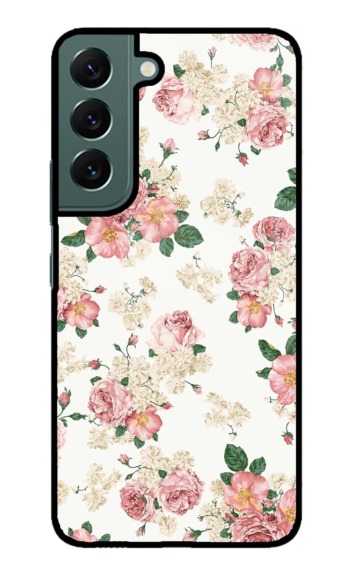 Flowers Samsung S22 Glass Case