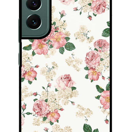 Flowers Samsung S22 Glass Case
