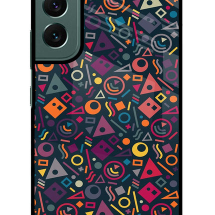 Geometric Abstract Samsung S22 Glass Case