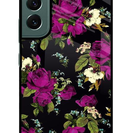 Flowers Samsung S22 Glass Case