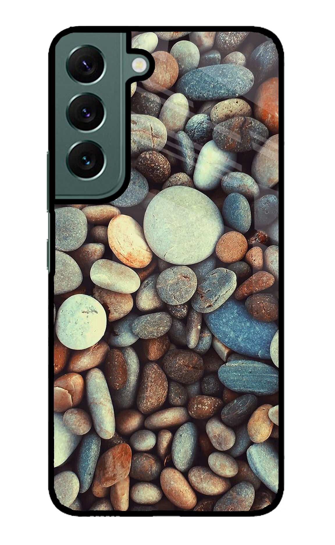 Pebble Samsung S22 Glass Case Back Cover by Casekaro