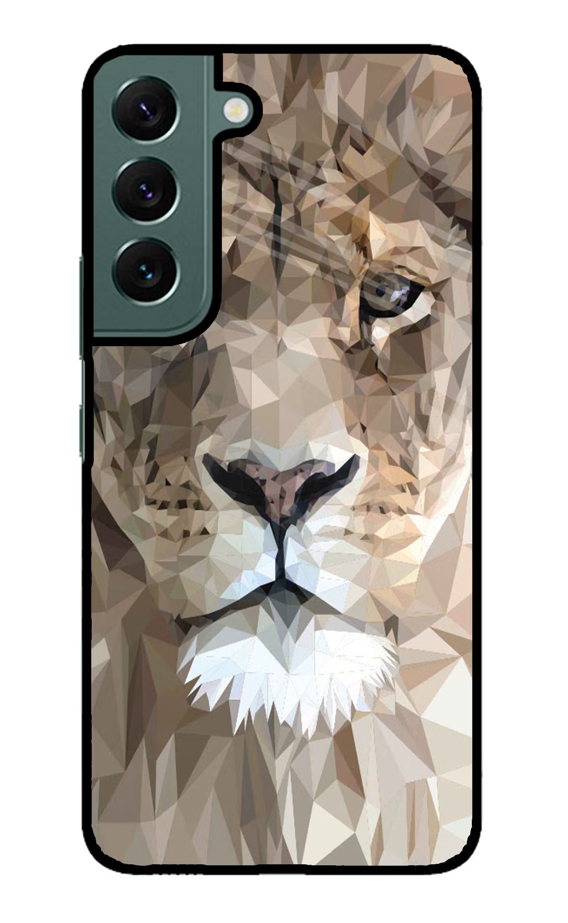 Lion Art Samsung S22 Glass Case Back Cover by Casekaro